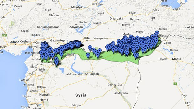 Rojava harita